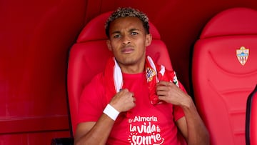 ALMERIA, SPAIN - OCTOBER 08: Lazaro Vinicius of UD Almeria looks on prior to the LaLiga Santander match between UD Almeria and Rayo Vallecano at Power Horse Stadium on October 08, 2022 in Almeria, Spain. (Photo by Alex Caparros/Getty Images)
PUBLICADA 21/03/23 NA MA15 2COL