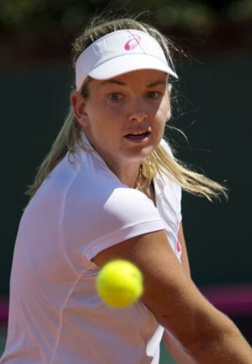 Coco Vandeweghe, bella tenista estadounidense durante la serie ante Argentina. 