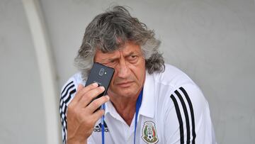 Norberto Scoponi durante un partido con la Selección Mexicana.