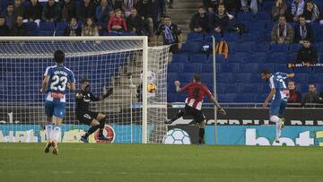 05/11/18 PARTIDO DE PRIMERA DIVISION ESPANYOL ATHLETIC DE BILBAO gol Borja Iglesias 1-0
