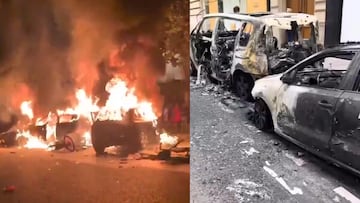París amanece destruido tras los intensos festejos por la Champions League