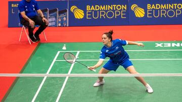 La española Lucía Rodríguez en la pista.