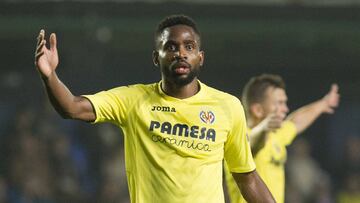 Bakambu durante el Villarreal-Osmanlispor de Europa League.