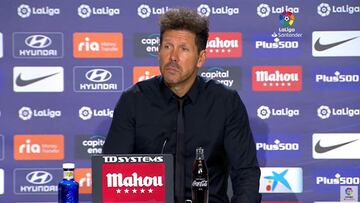 Simeone: "Le dije a Gil Manzano que estuviese tranquilo"