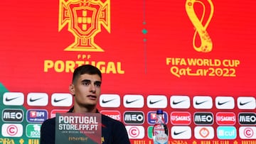 OEIRAS, PORTUGAL - NOVEMBER 16: Antonio Silva of Portugal during a Press Conference at Cidade do Futebol FPF on November 16, 2022 in Oeiras, Portugal. (Photo by Gualter Fatia/Getty Images)