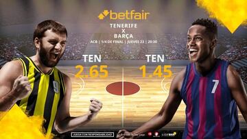 Lenovo Tenerife vs. Barça Basket: horario, TV, estadísticas, cuadro y pronósticos