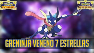 Greninja llega a Pokémon Escarlata y Púrpura en una Teraincursión de 7 Estrellas: fechas y horarios