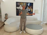 El exjugador de la Real Sociedad y Atlético de Madrid, Juan Gómez, atiende a AS.