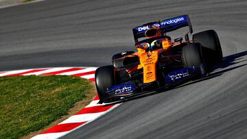 Lando Norris (McLaren MCL34), test F1 2019.