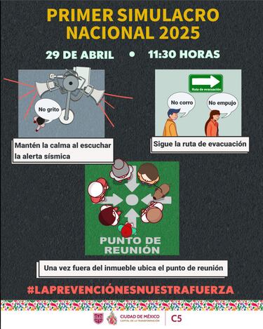 Este es el mensaje de alerta que recibirás en tu celular en el Primer Simulacro Nacional de 2025