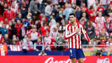 Morata, en el Atlético-Sevilla  de 2020.