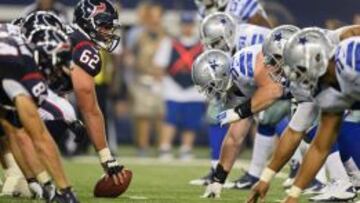 Dallas Cowboys y Houston Texas durante un partido de pretemporada.