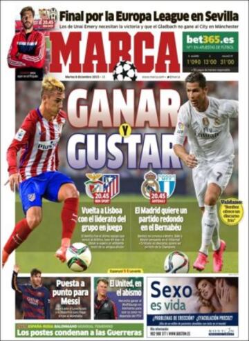 Portadas de la prensa mundial