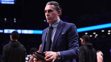 Sergio Scariolo, durante un partido con Toronto Raptors.