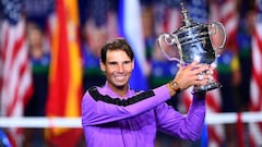 Nadal, con el trofeo del US Open 2019.