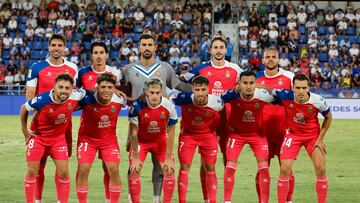 La alineación del Espanyol, en Tenerife.