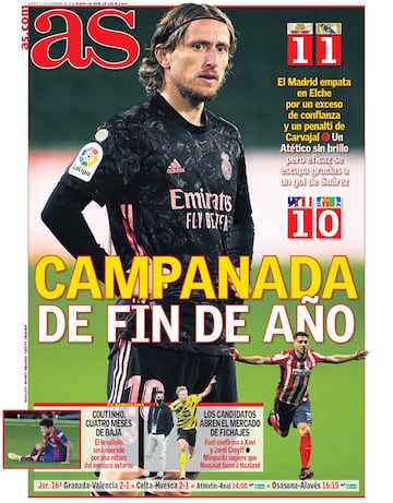 Las portadas de AS de diciembre