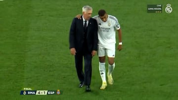 Ancelotti esperó a Mbappé: la cara del francés tras lo que le dijo el italiano es inquietante