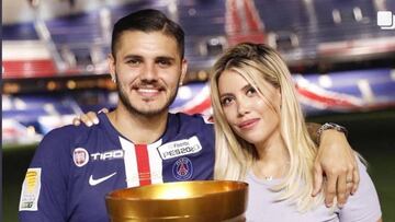 La afición del PSG carga contra Icardi tras un tweet de Wanda: "Vaya partido bochornoso"