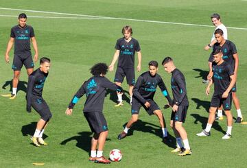 Real Madrid preparing for tomorrow's Cup tie against Fuenlabrada