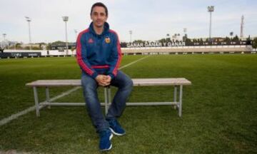 Gary Neville posa para una entrevista para Diario AS en diciembre. 