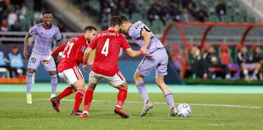 Una gran jugada de combinación dentro del área entre Ceballos y Rodrygo, incluyendo 2 pases de tacón, uno de cada uno, terminó con el brasileño rematando al fondo de la portería defendida por Mohamed El-Shenawy, que no pude hacer nada para detener el disparo de Rodrygo.