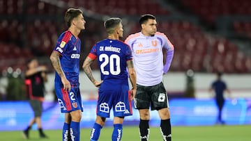 Futbol, Universidad de Chile vs Audax Italiano
Fecha 1, Liga de primera 2026.
Los jugadores de Universidad de Chile se lamentan luego de empatar contra Audax Italiano tras un partido de la liga de primera disputado en el estadio Nacional de Santiago, Chile.
30/01/2026
Felipe Zanca/Photosport
Football, Universidad de Chile vs Audax Italiano
First date, 2026 First division league.
Universidad de ChileÕs players react after tie against Audax Italiano after a first division league match at the Nacional stadium in Santiago, Chile.
30/01/2026
Felipe Zanca/Photosport