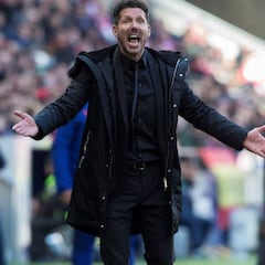 Simeone: "En otra ocasión el balón dio en la mano del rival y no nos pitaron penalti"