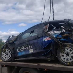 Un fuerte accidente apea a Paddon del Rally de Finlandia