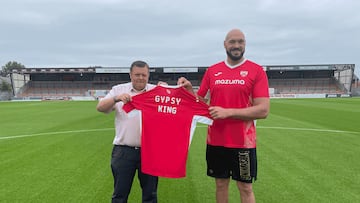 Tyson Fury, campeón mundial retirado de boxeo en peso pesado, y el Morecambe FC han anunciado que será uno de los patrocinadores.