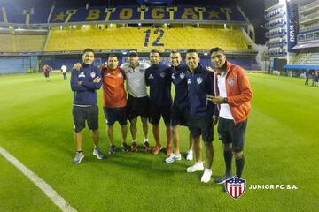 Así fue el reconocimiento del Junior en el estadio de Boca