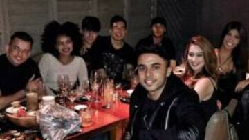 Neymar, en la fiesta de Londres.