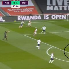 Odegaard fue el mejor y marcó así en el derbi ante el Tottenham