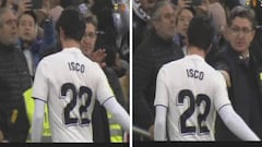 Isco not in the mood to embrace as he avoids Chendo's approach