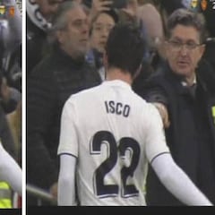 El feo de Isco a Chendo