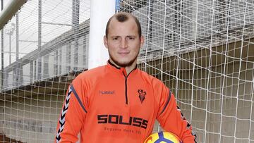 Zozulia con el Albacete.