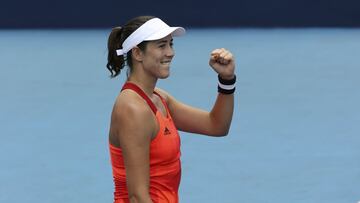 Garbi&ntilde;e Muguruza en uno de sus partidos en los Juegos Ol&iacute;mpicos de Tokio 2020.