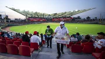 Vista panorámico del Alfredo Harp Helú antes de un partido de los Diablos Rojos del México.