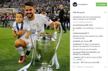 La celebración de los jugadores del Real Madrid en las redes sociales