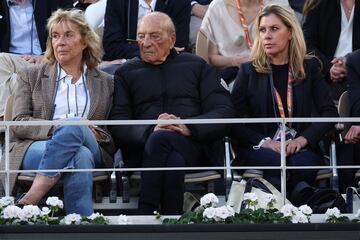 Jacques Seguela, en la final de Roland Garros 2024 disputada en la pista Court Philippe Chatrier de París.