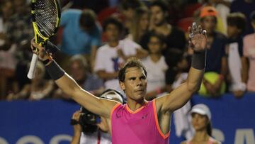 Rafael Nadal debutó con triunfo en el Abierto Mexicano de Tenis