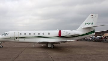 A Cessna Citation 680, Neymar's new plane.