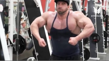 Así es y se entrena 'Goliath': 1,91 y 160 kgs.: nada que envidiar al Hulk iraní