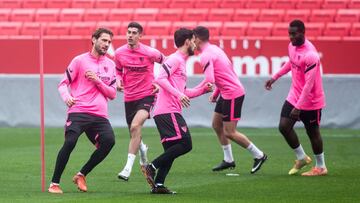 Franco Vázquez, en un entrenamiento.