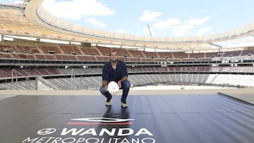 Kiko en el Wanda Metropolitano. 