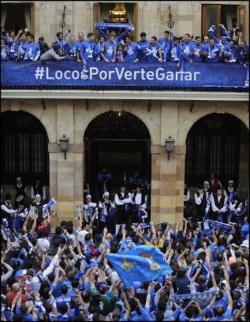 Oviedo celebra el ascenso