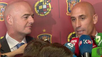 Luis Rubiales y la denuncia de Galán: "No entro en falsedades"