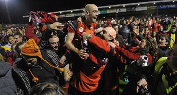 El Mirandés alcanzó las semifinales de la Copa del Rey en la temporada 2011-12 desde Segunda División B.