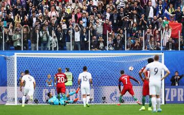 Cristiano Ronaldo marca el 0-1 de penalti. 