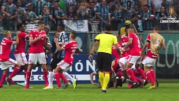 Se estrena en Brasil el documental que repasa el duelo entre los dos grandes equipos gauchos en Copa Libertadores, que termin&oacute; con una monumental pelea.